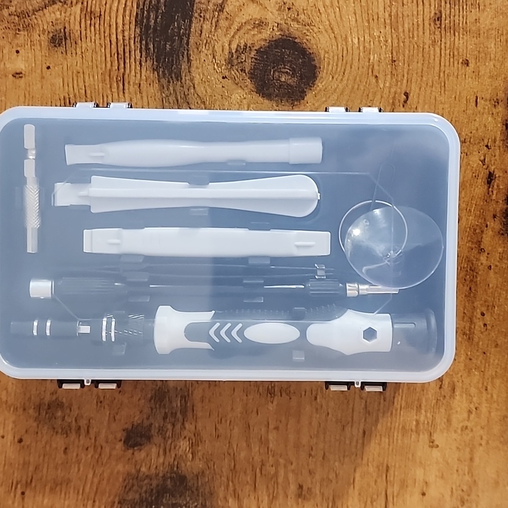 Electronics Repair Tool Kit with Blue Handles 115 Pieces Portable Storge Box FP